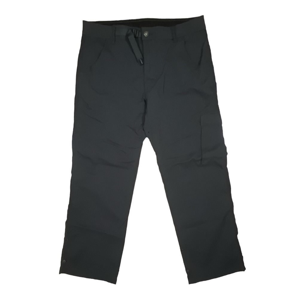 Prana Stretch Zion II Pants Hiking Belted Cargo 32x27 Mens Khaki Outdoors Trail
